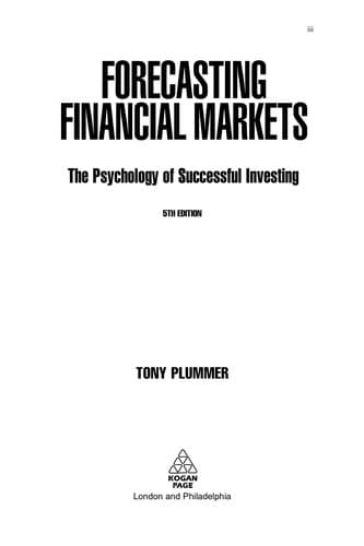 Forecasting Financial Markets The Psychology Of Successful Investing